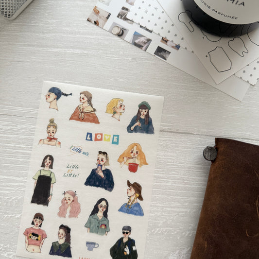 La Dolce Vita It's So Nice to Have You A6 Size Washi Sticker Sheet