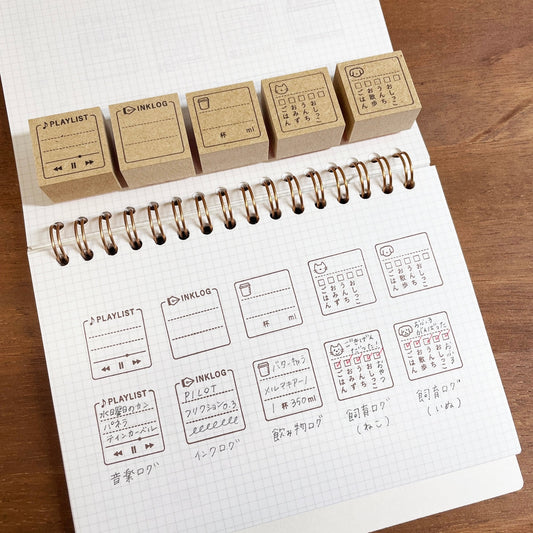 Stamp Marche Life Log Collection Stamp / Game, Music, & Movie