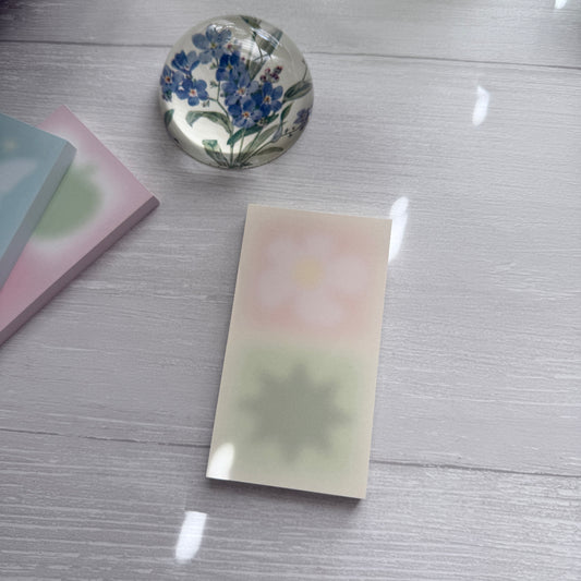 Organize a bit Blurry Memo Pad / 3 Designs