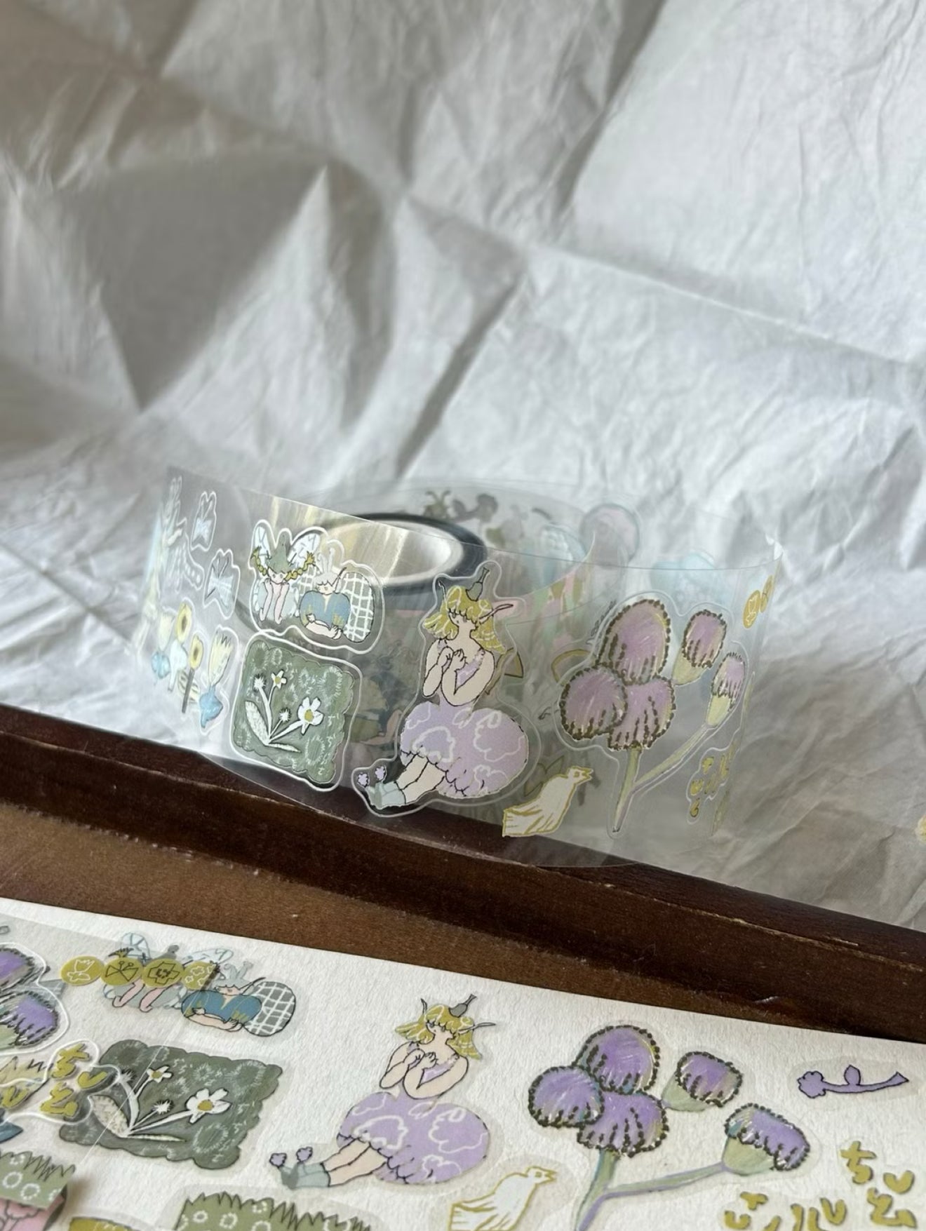 Misshoegg Meadow Flower Fairies PET Sticker Roll