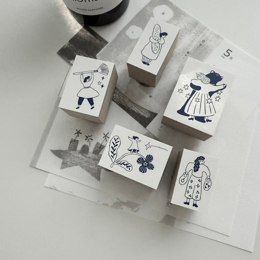 Ivy Snow 2025 Spring Rubber Stamp Collection / 5 Designs