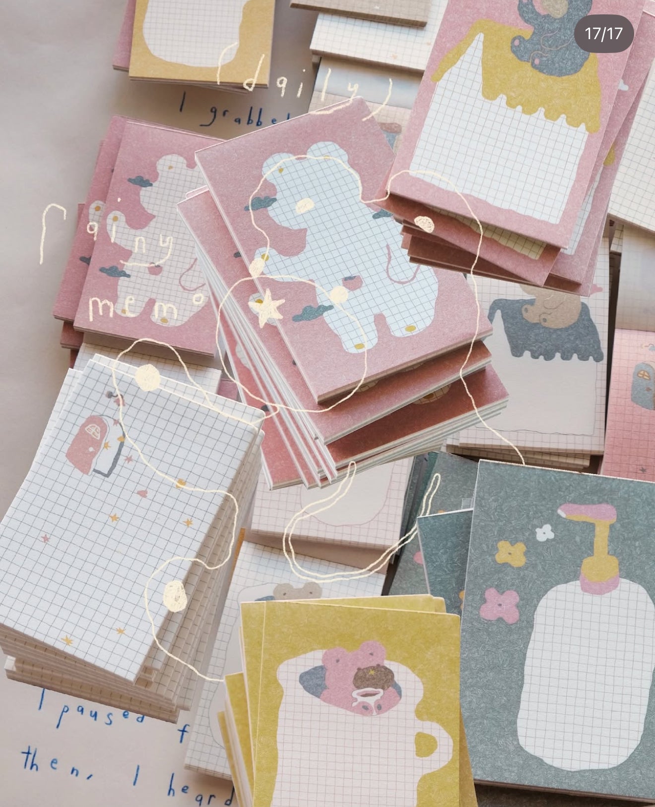 Bighands Rainy Days Collection Memo Pads / 5 Designs