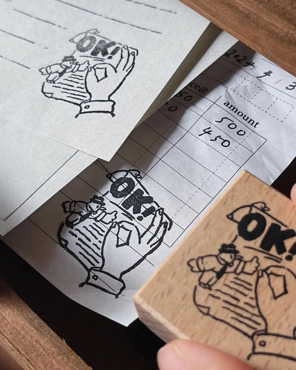 Yamadoro Mr. Bird Office Collection Rubber Stamps / 3 Designs