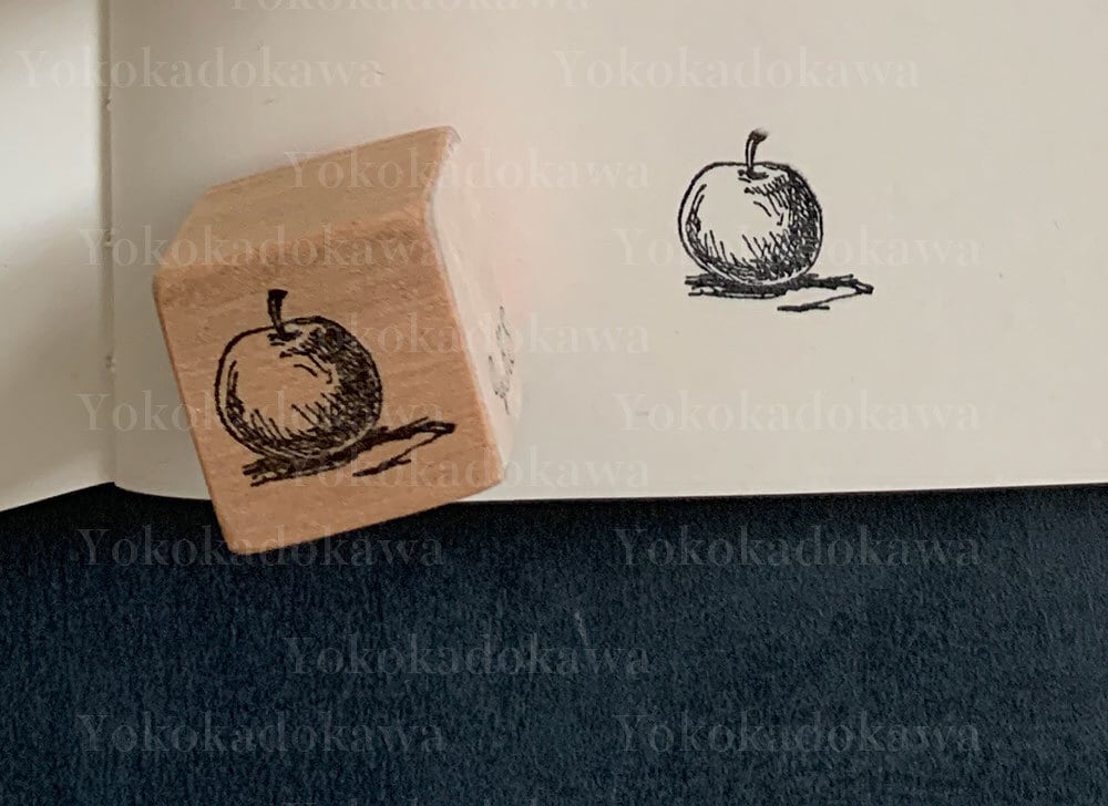 Yoko Kadokawa Apple Rubber Stamp