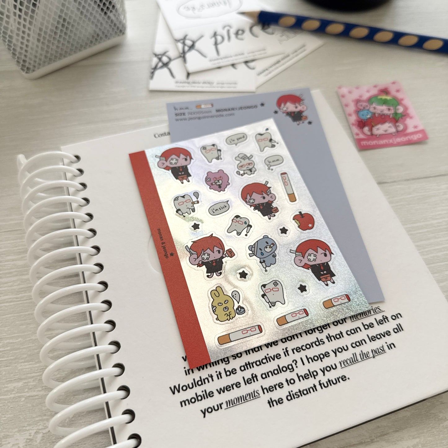 Jeongo Innerside x Monan Collaborate Sticker Collection / 10 Designs