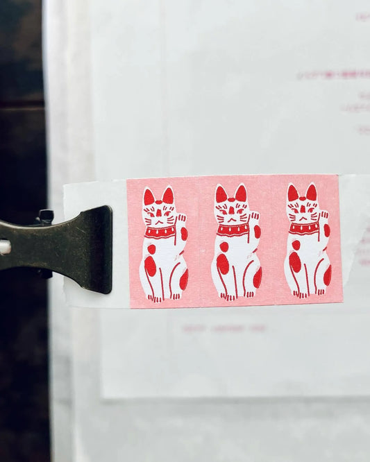 Somesortof.fern The Fortune Catcher Cat Label Sticker Roll