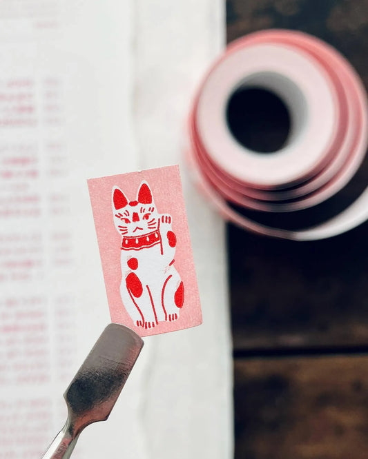 Somesortof.fern The Fortune Catcher Cat Label Sticker Roll