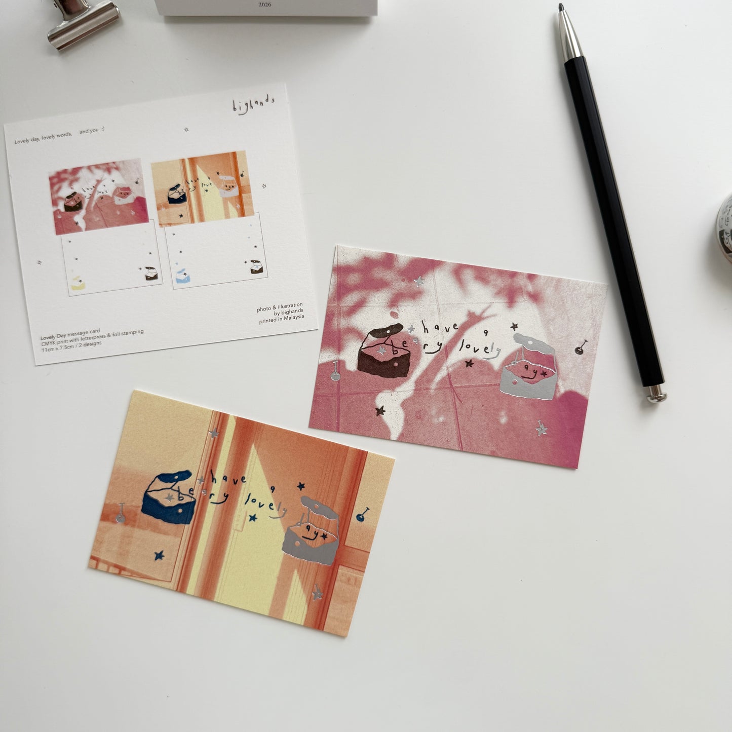 Bighands Moment Series Message Card Set / Lovely Day