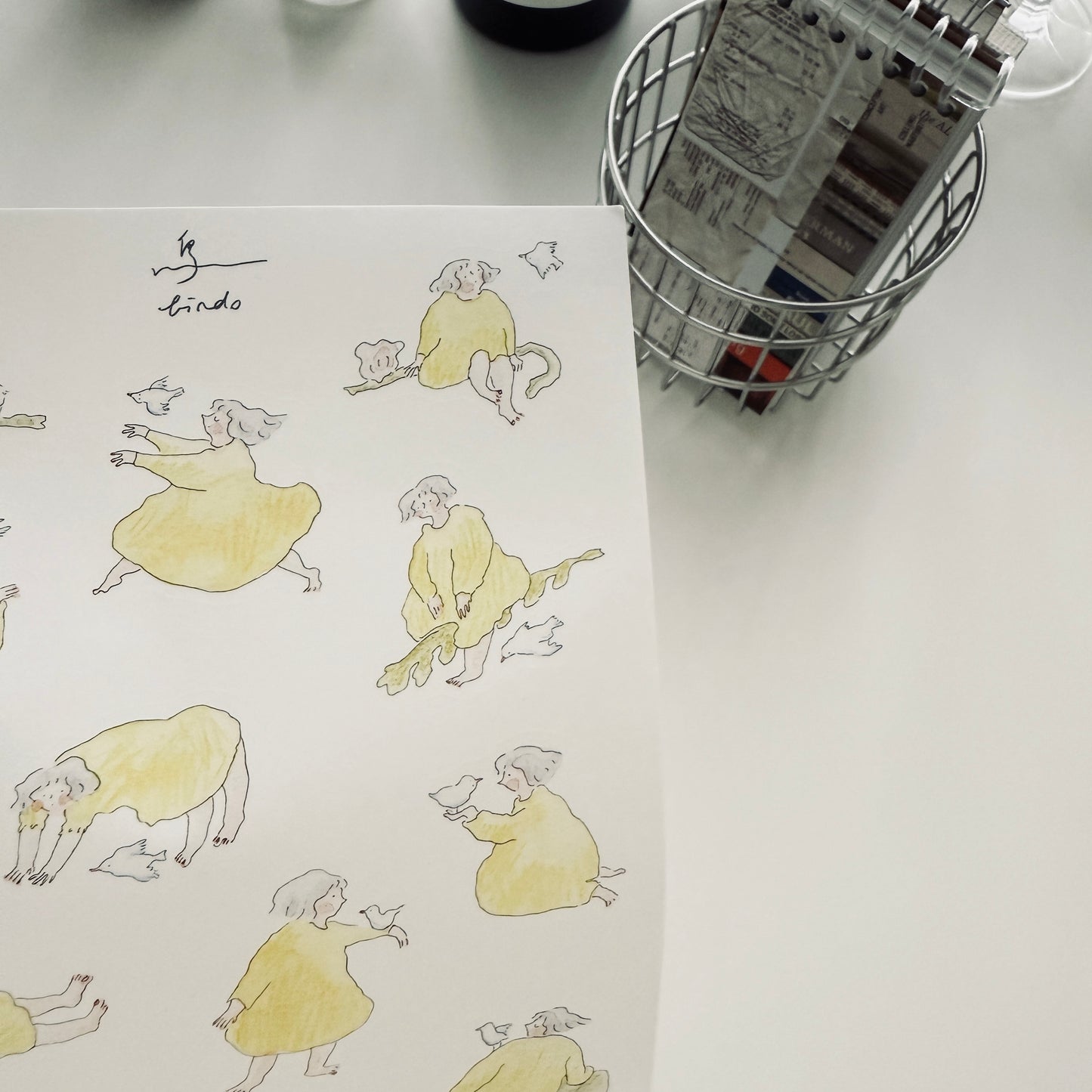 Dodolulu Birds Washi Sticker Sheet