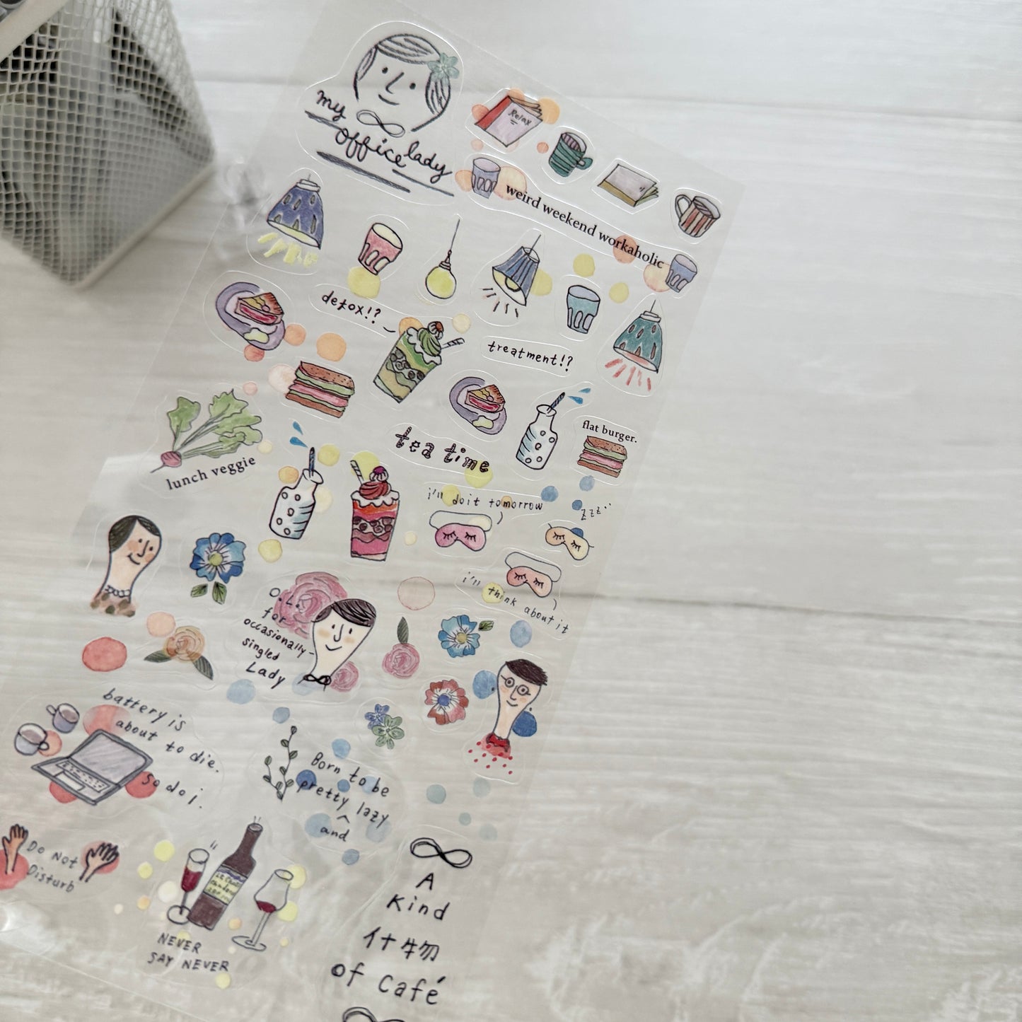 A Kind of Café My Office Lady Clear Die-Cut Sticker Pack