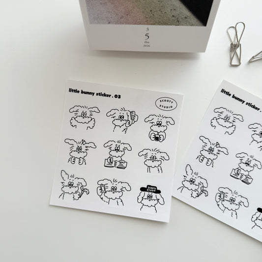Scooty Studio Little Bunny Sticker 03