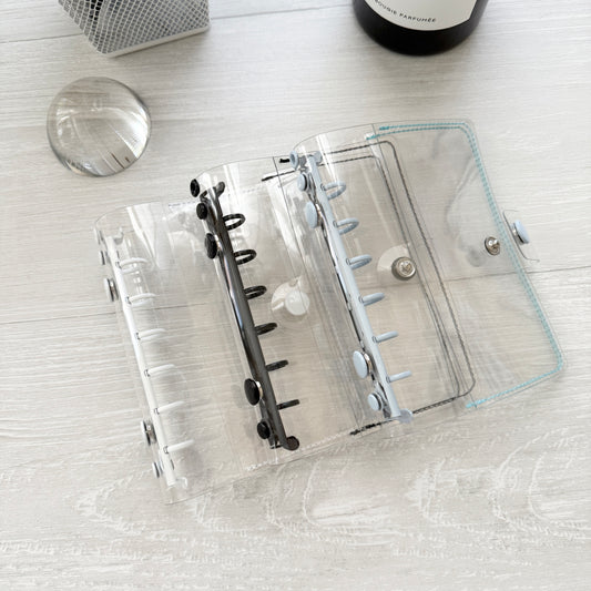 Jeongo Innerside Clear Pocket Size Ring Journal / 3 Colors