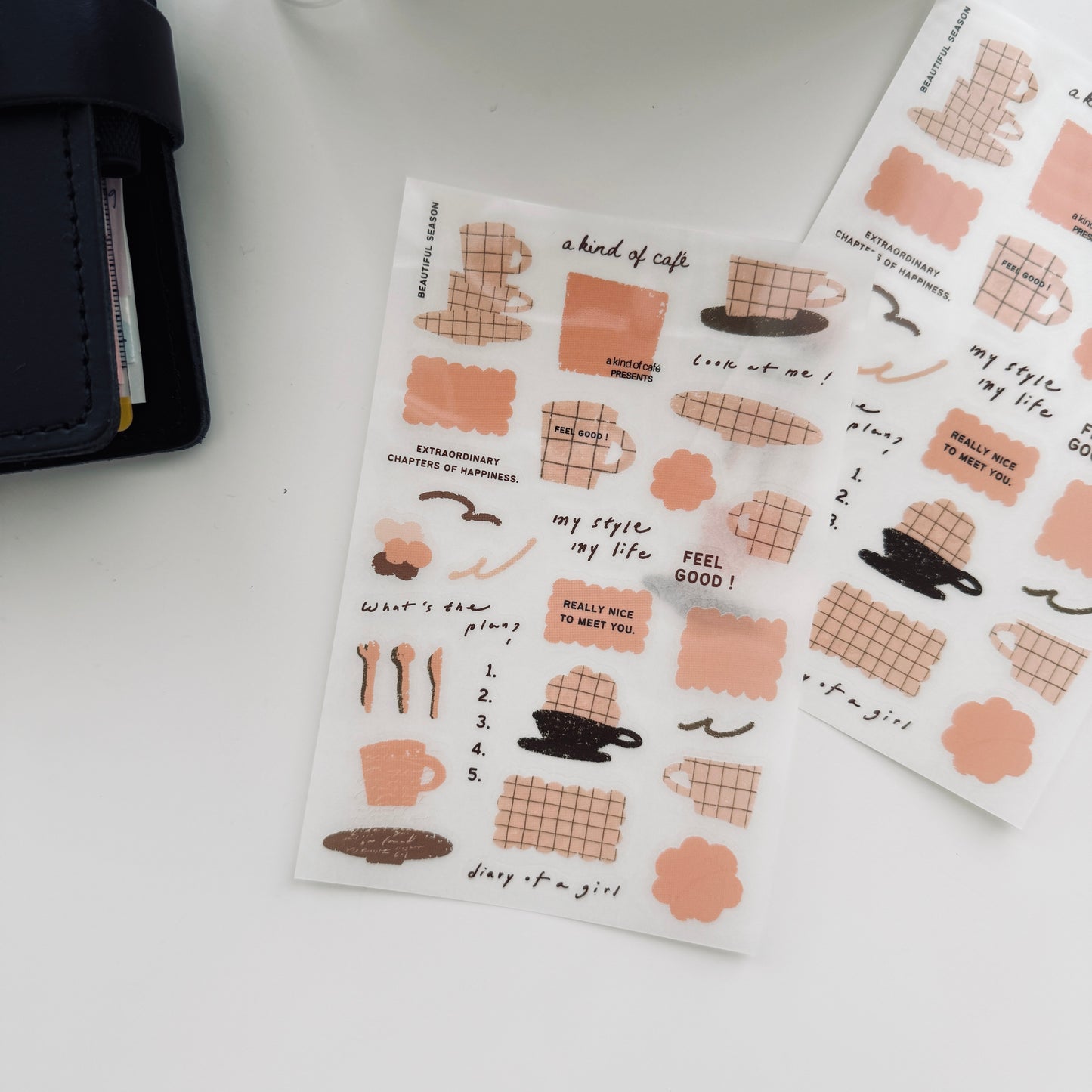 A Kind of Café Tender Moments Transfer Sticker Set