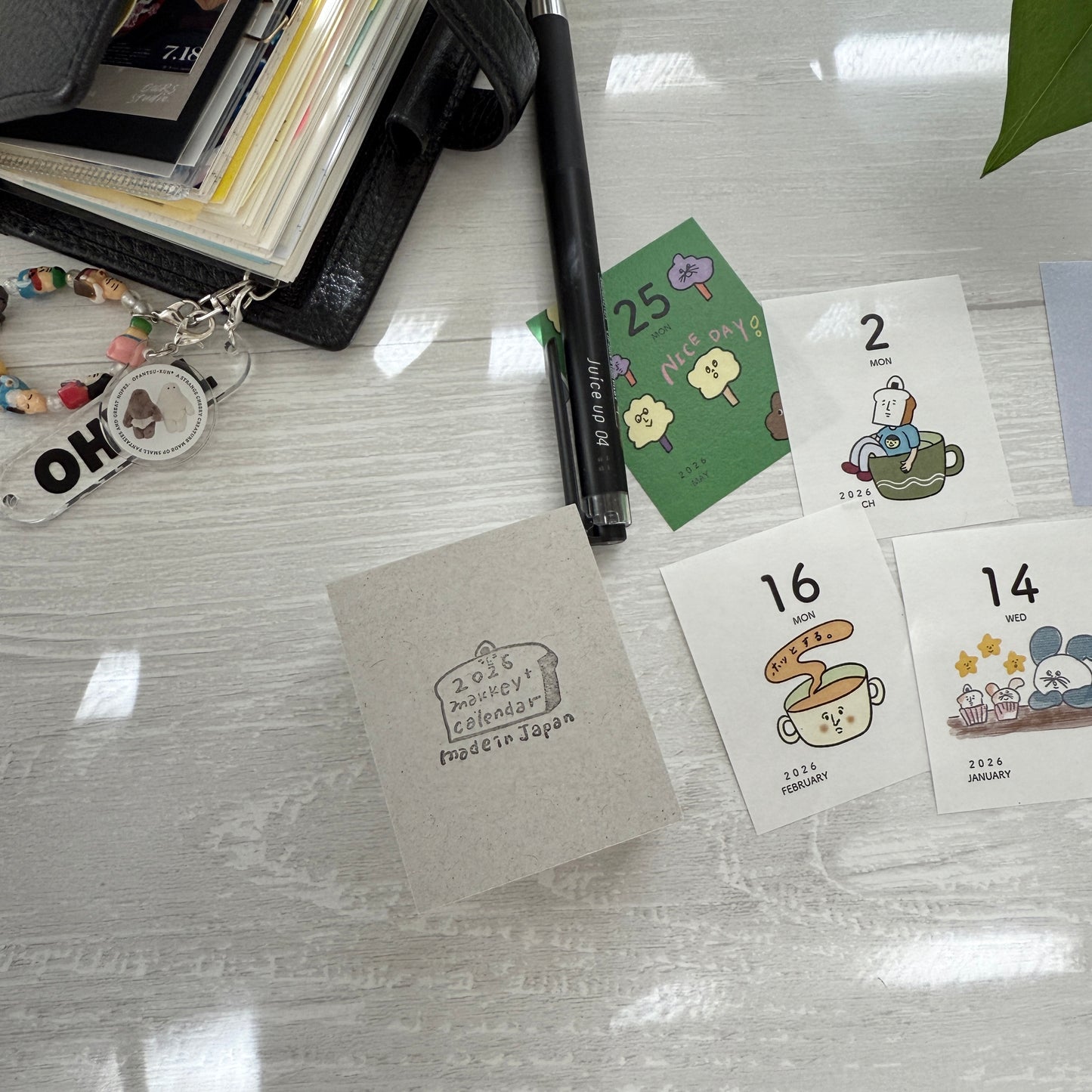 Hanko Makkey 2026 Mini Daily Calendar