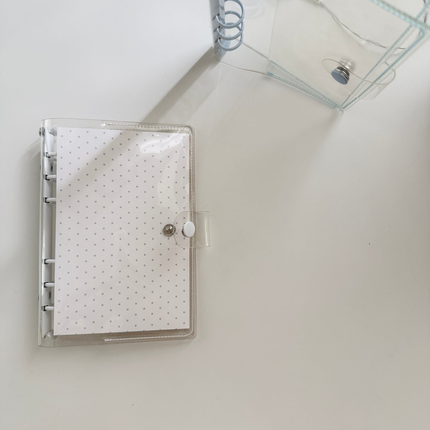 Jeongo Innerside Personal Size PVC Ring Journal Cover / 3 Colors
