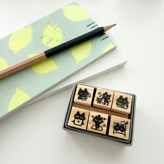 Sanby x 工房愛 Mini Stamp Set / Cat's Life