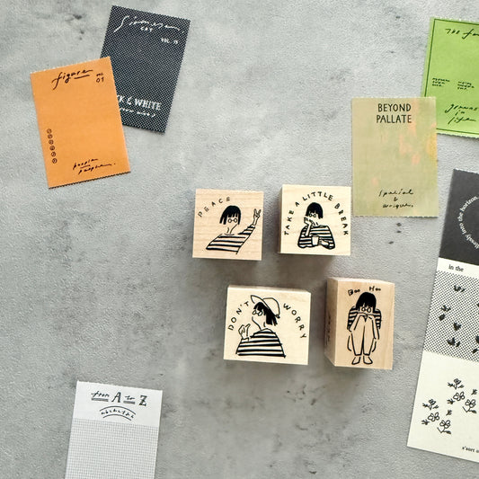 MA7stamp 2025 NEW Fumiko Rubber Stamp / 4 Designs