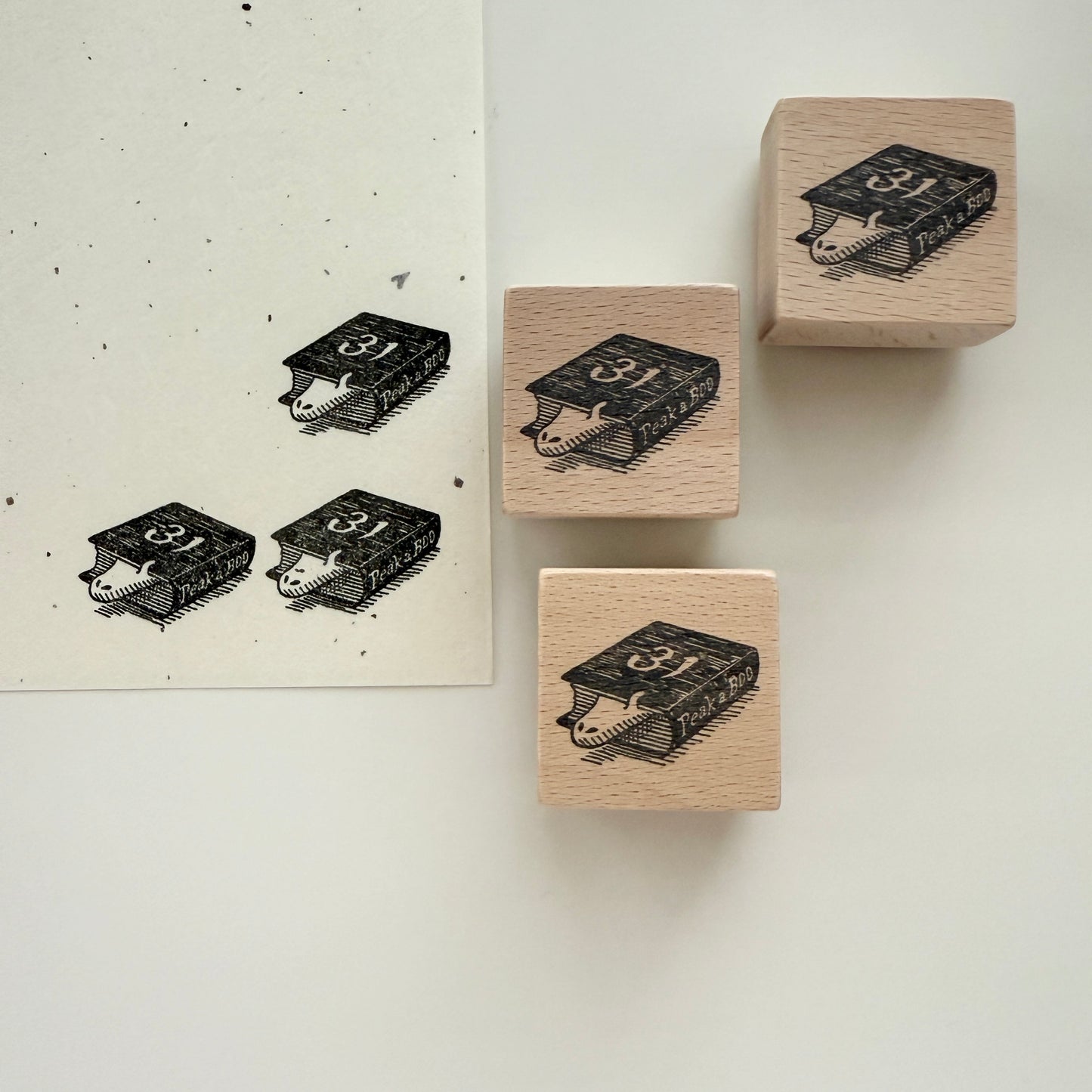 Yoko Kadokawa Peak a Boo Rubber Stamp