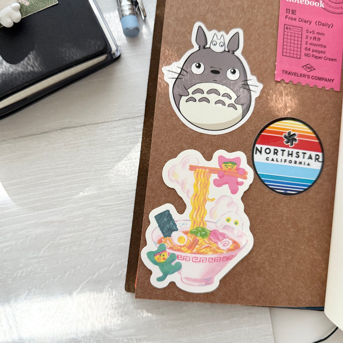 Cozyca Itoi yuki Die-cut Sticker / Ramen & Onsen