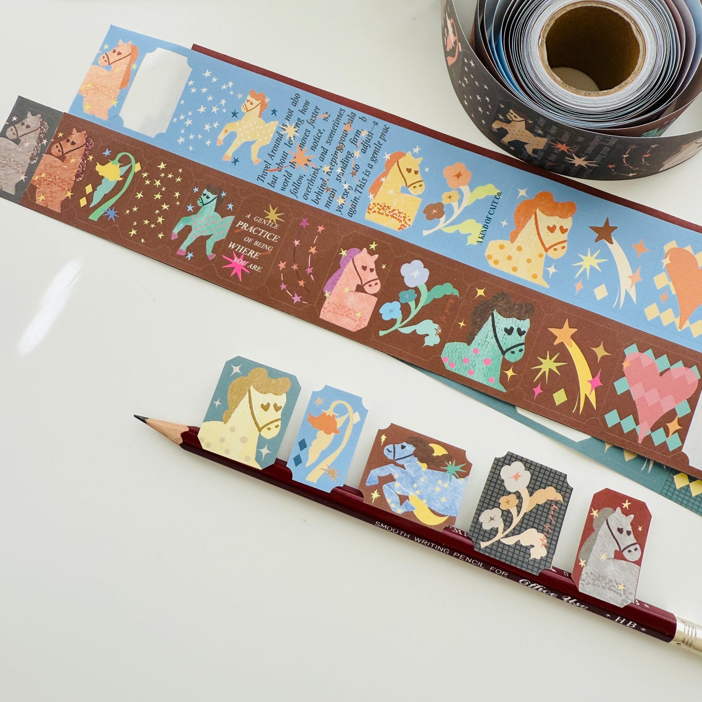 A Kind of Cafe Horse Fairytale Sticker Roll