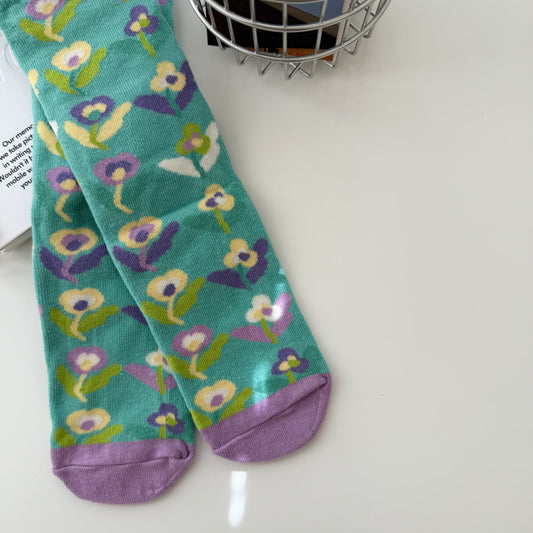 A Kind of Cafe Women's Joyful Socks / Violet