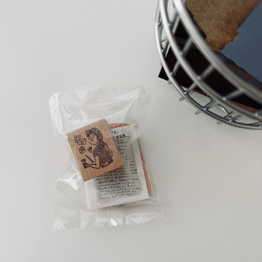 A Kind of Cafe Mademoiselles Rubber Stamp / 4 Designs