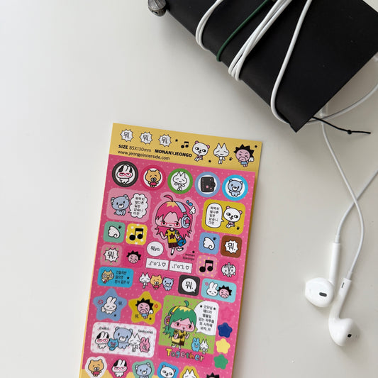 Jeongo Innerside x Monan What? Sticker Sheet