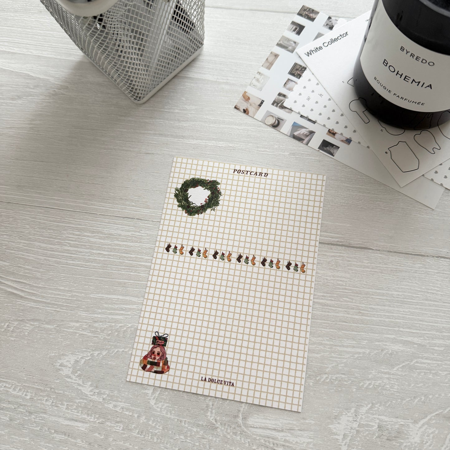 La Dolce Vita Letter to You Christmas Postcard