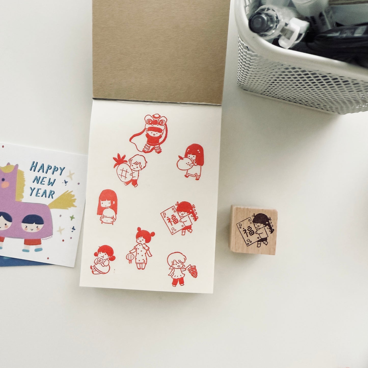 Msbulat New Year Collection Rubber Stamp / 4 Designs