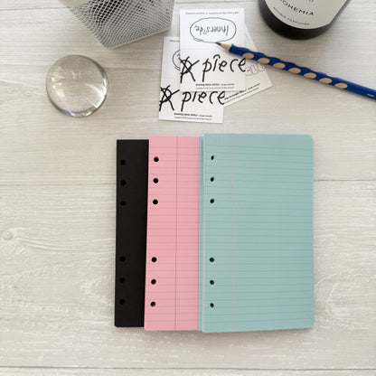 Jeongo Innerside A6 Personal/ Bible Ring Journal Refill / Color