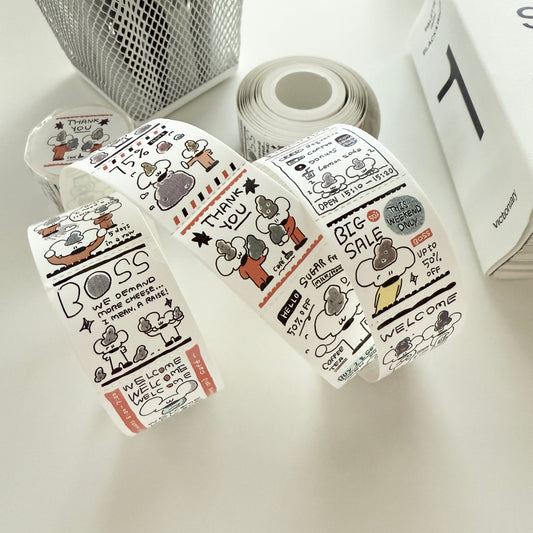 1991w2992 Thank You Ticket Sticker Roll