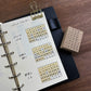 Stamp Marche Monthly Log Stamp