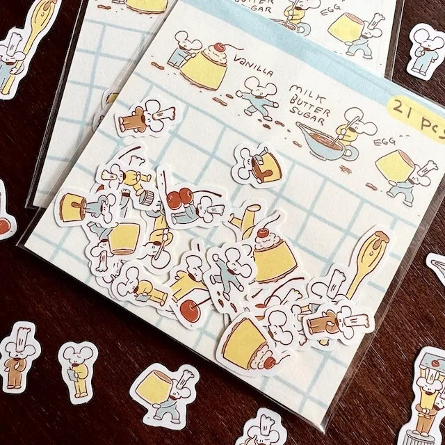 1991w2992 Pudding Sticker Pack