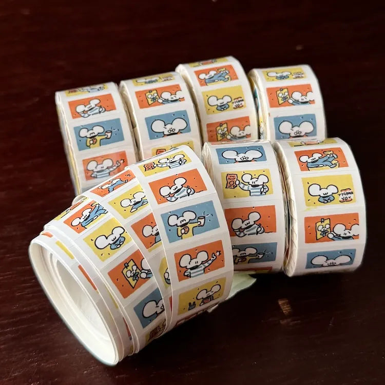 1991w2992 Label Sticker Roll / Lemon Macaroon