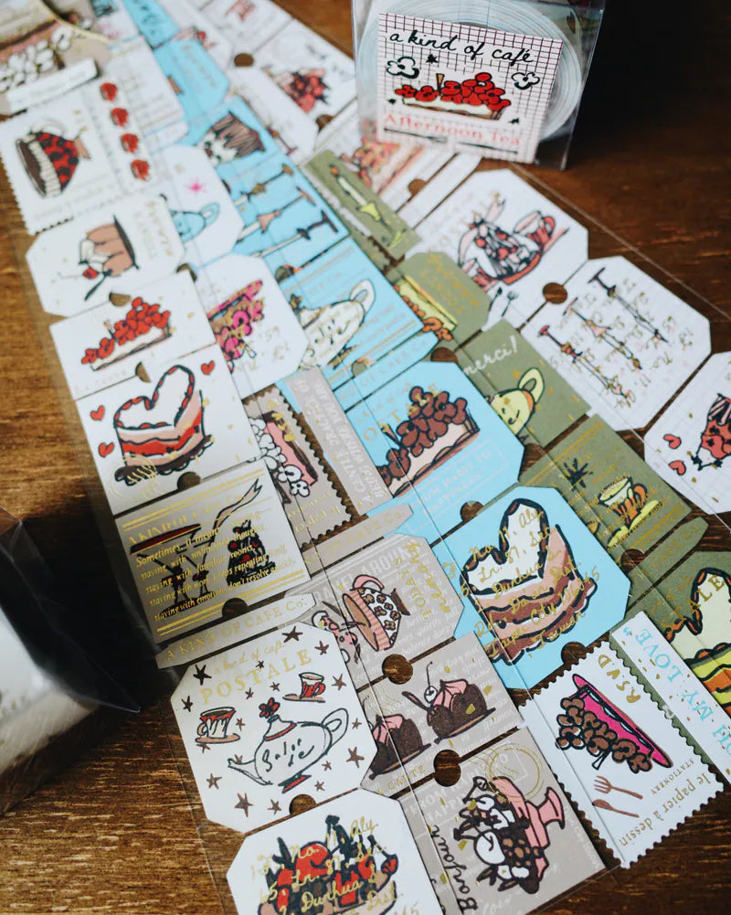 A Kind of Café Afternoon Tea Sticker Roll
