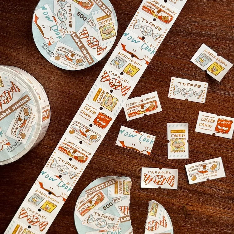 1991w2992 Label Sticker Roll / Cookie Day