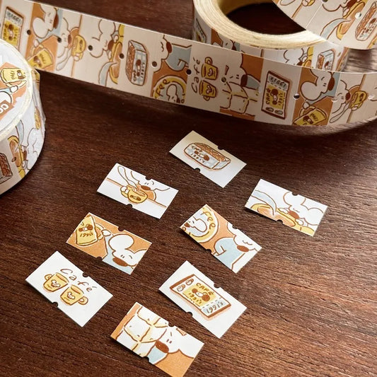 1991w2992 Label Sticker Roll / Coffee Day