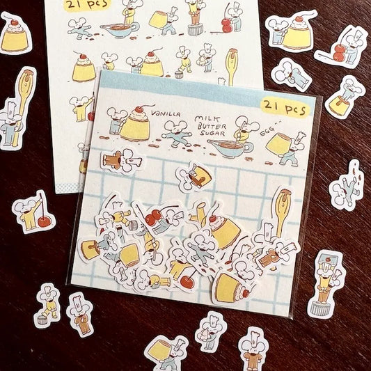 1991w2992 Pudding Sticker Pack