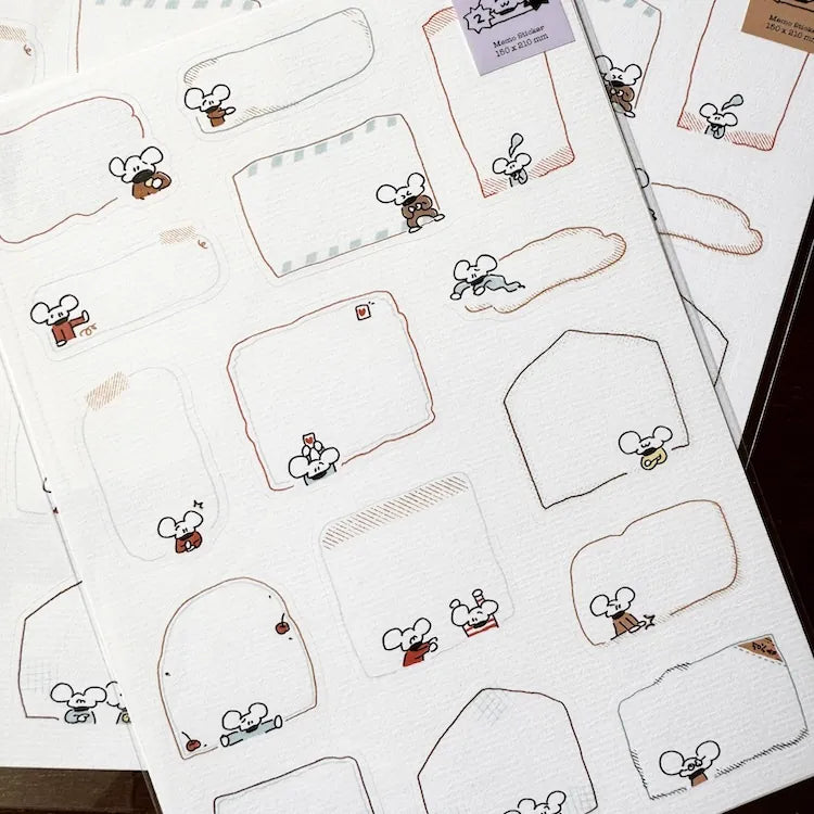 1991w2992 Daily Mouse Memo Sticker