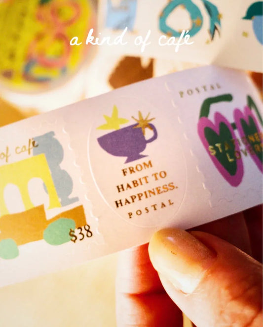 A Kind of Cafe Travel Around Sticker Roll