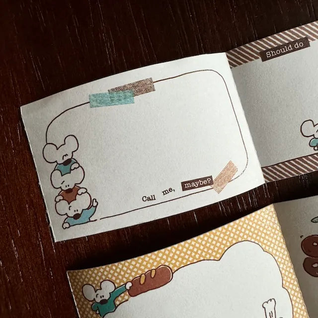 1991w2992 Memo Sticker Roll / Vintage Cafe