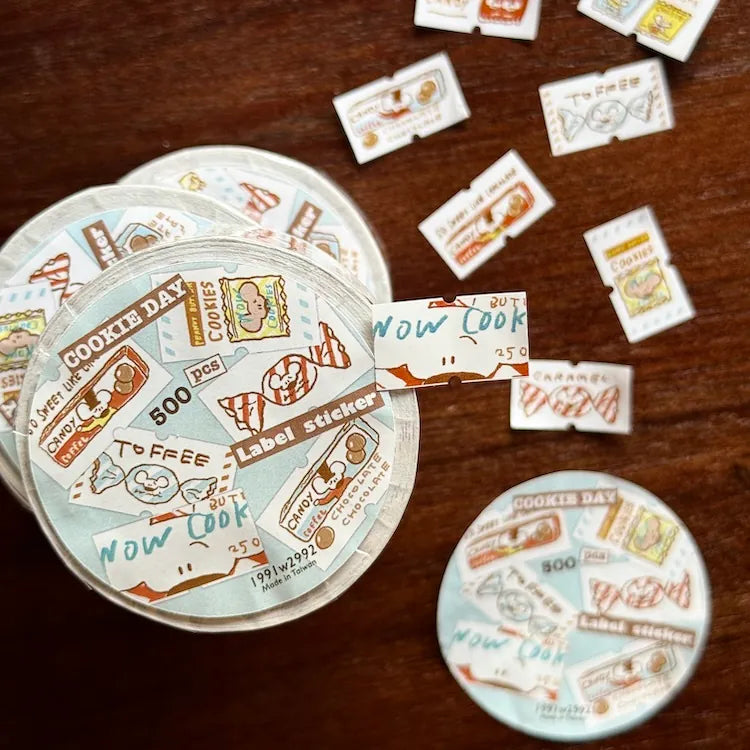 1991w2992 Label Sticker Roll / Cookie Day
