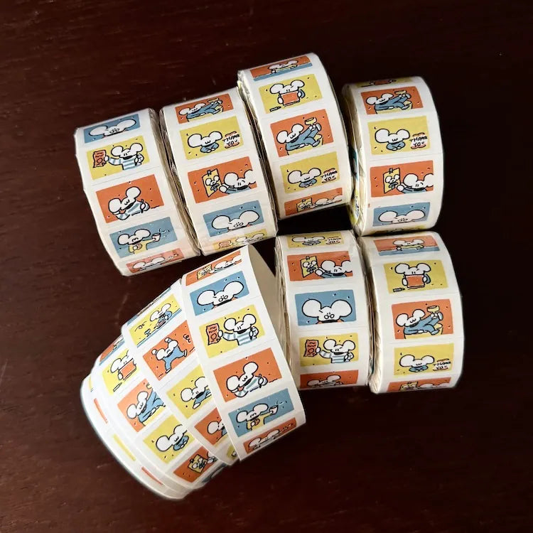 1991w2992 Label Sticker Roll / Lemon Macaroon