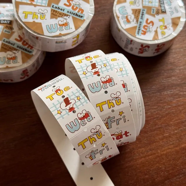 1991w2992 Day by Day Label Sticker Roll