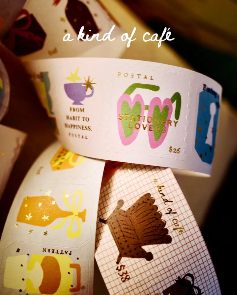 A Kind of Cafe Travel Around Sticker Roll