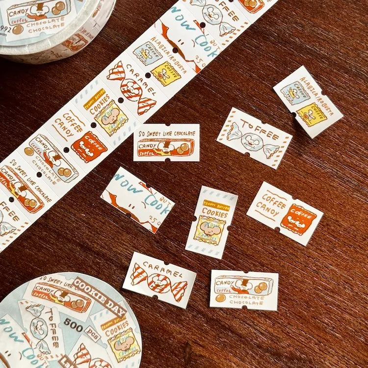 1991w2992 Label Sticker Roll / Cookie Day