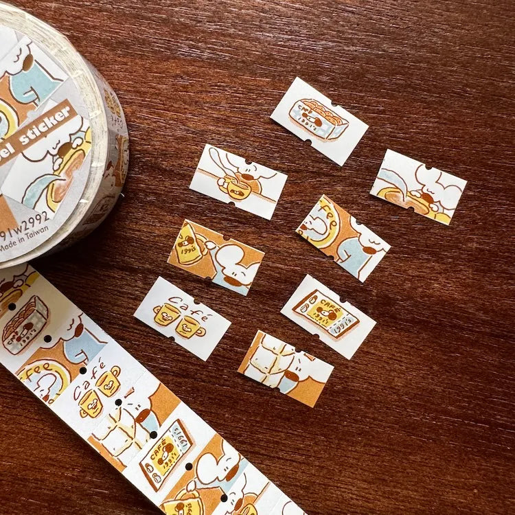 1991w2992 Label Sticker Roll / Coffee Day