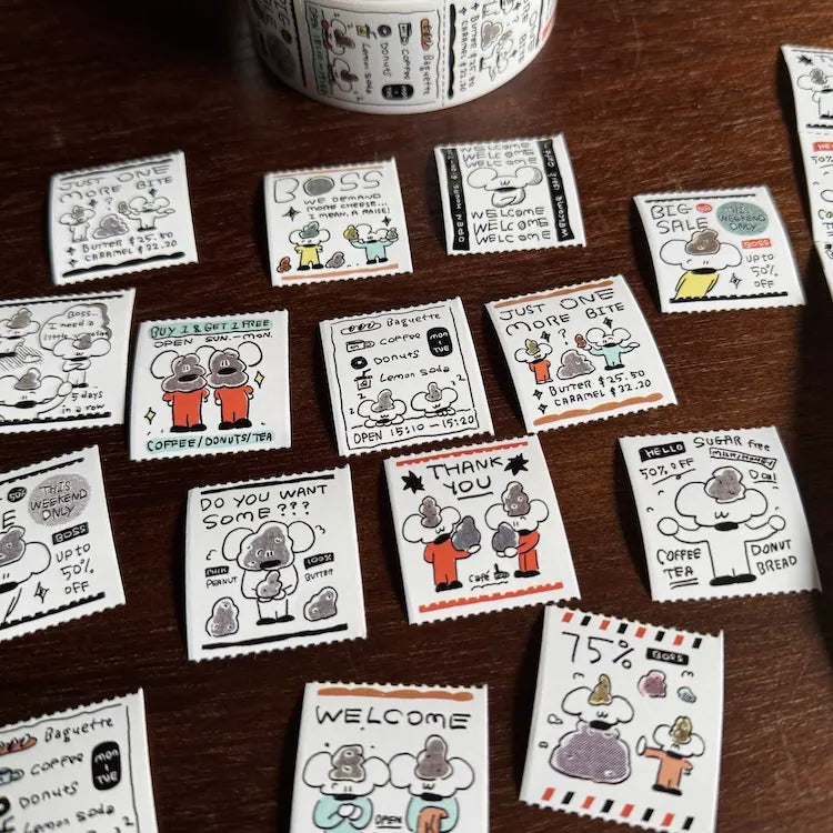 1991w2992 Thank You Ticket Sticker Roll