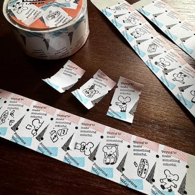 1991w2992 Large Designer Label Sticker Roll