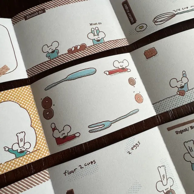 1991w2992 Memo Sticker Roll / Vintage Cafe